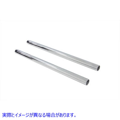 24-0012 ハードクローム 33.4mm フォークチューブセット 全長 22-3/4 インチ 取寄せ Vツイン Hard Chrome 33.4mm Fork Tube Set