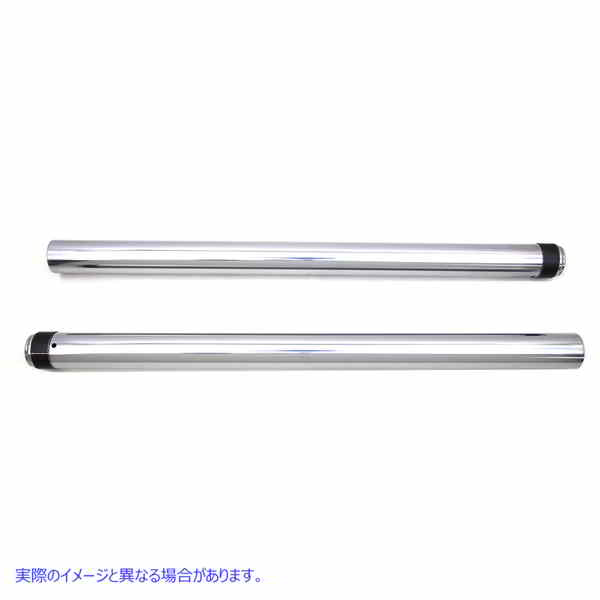 24-0021 ハードクロームフォークチューブセットストック長さ Hard Chrome Fork Tube Set Stock Length 取寄せ Vツイン (検索用／