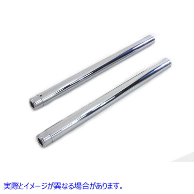 24-0053 ハードクロームフォークチューブセットストック長さ Hard Chrome Fork Tube Set Stock Length 取寄せ Vツイン (検索用／