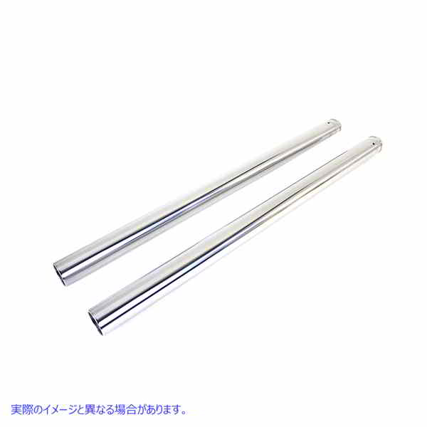 24-0056 Hard Chrome Fork Tube Set 4 Over Stock 取寄せ Vツイン (検索用／ V-Twin