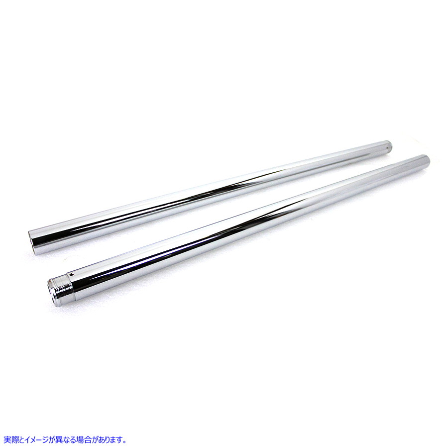 24-0073 Chrome Fork Tube Set 14 Over Stock 取寄せ Vツイン (検索用／