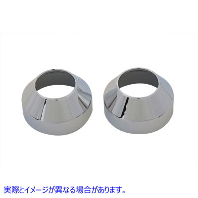 24-0105 35mm Fork Boot Chrome Cover 取寄せ Vツイン (検索用／ V-Twin