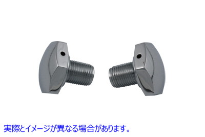 24-0184 クロームフォークチューブキャップベント付き Chrome Fork Tube Caps Vented 取寄せ Vツイン (検索用／45729-49