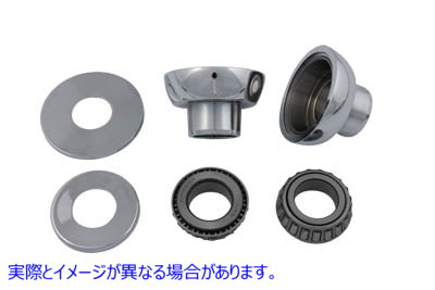 24-0322 クロムスムージースタイルフォークネックカップキット Chrome Smoothie Style Fork Neck Cup Kit 取寄せ Vツイン (検索