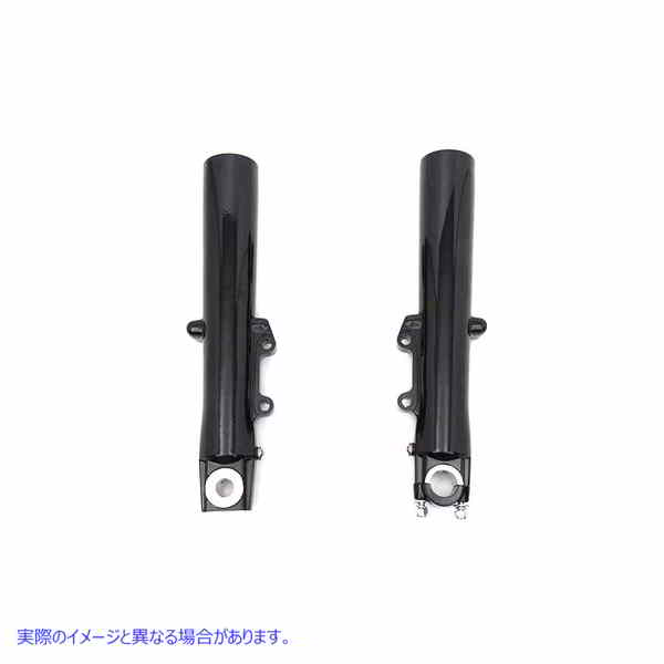 24-0398 ブラック 41mm フォーク スライダー セット Black 41mm Fork Slider Set 取寄せ Vツイン (検索用／46546-03