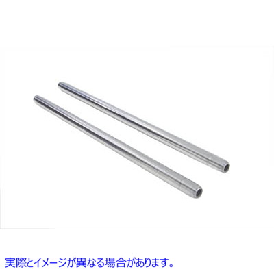 24-0431 ハードクロム35mmフォークチューブセット27-1/4インチ全長 Hard Chrome 35mm Fork Tube Set 27-1/4 inch Total Length 取寄せ Vツイン (検索用／ V-Twin