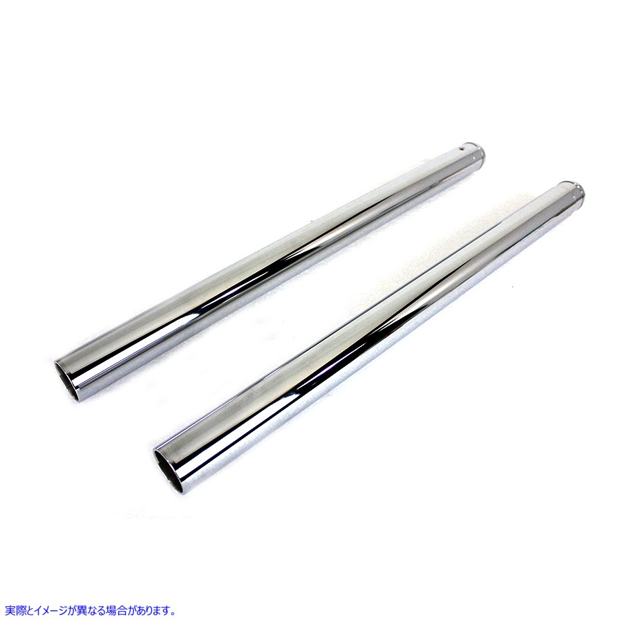 24-0461 クローム フォーク チューブ セットのストック長さ Chrome Fork Tube Set Stock Length 取寄せ Vツイン (検索用／45930-