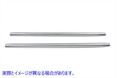 24-0485 クローム フォーク チューブ セット 10 インチ オーバーストック Chrome Fork Tube Set 10 inch Over Stock 取寄せ Vツ