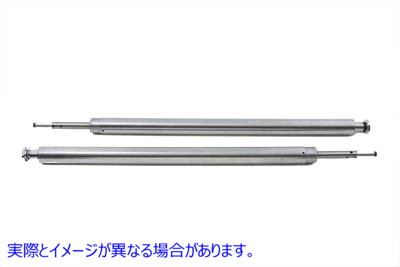 24-0509 Chrome Fork Tube Assembly 10 Over Stock 取寄せ Vツイン (検索用／ V-Twin