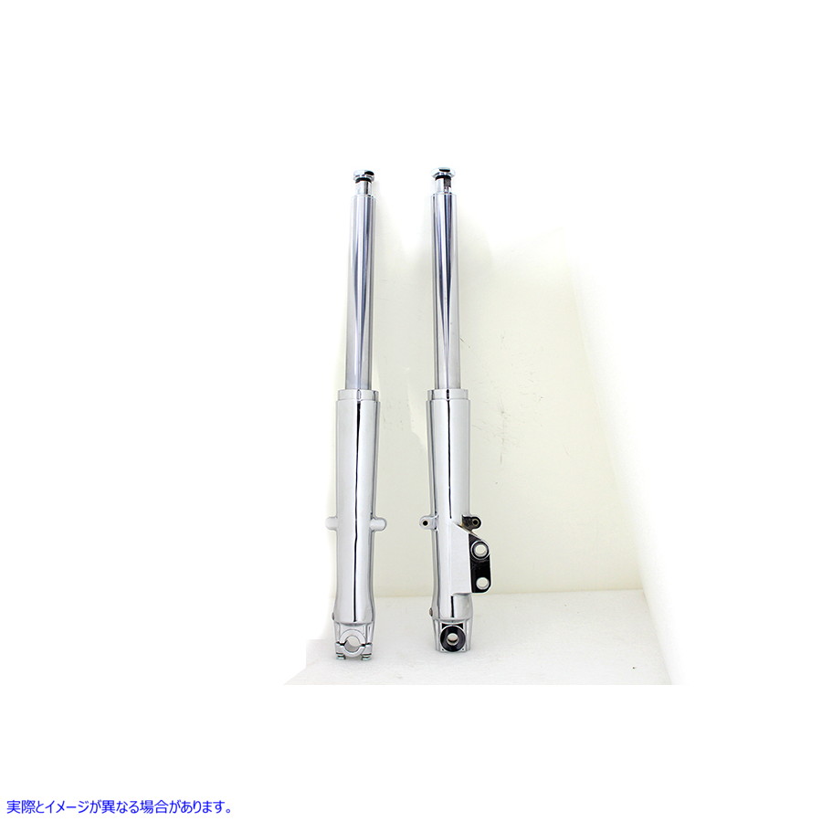 24-0519 41mm フォーク スライダー アセンブリ (クローム スライダー付き) 取寄せ Vツイン 41mm Fork Slider Assembly with Chro