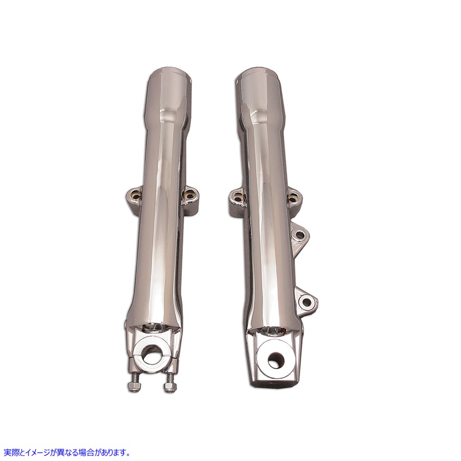 24-0594 41mm クロームフォークスライダーセット 取寄せ Vツイン 41mm Chrome Fork Slider Set (検索用／45310-98