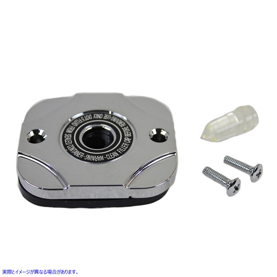 24-0604 ハンドルバーマスターシリンダーカバー クローム Handlebar Master Cylinder Cover Chrome 取寄せ Vツイン (検索用／450