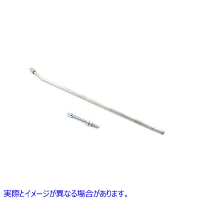 24-0644 フロントブレーキケーブルチューブ Zicad メッキ 取寄せ Vツイン Front Brake Cable Tube Zicad Plated (検索用／45202-