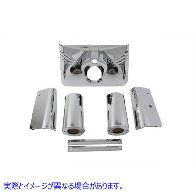 24-0838 トリプルツリーカバーキット クローム Triple Tree Cover Kit Chrome 取寄せ Vツイン (検索用／