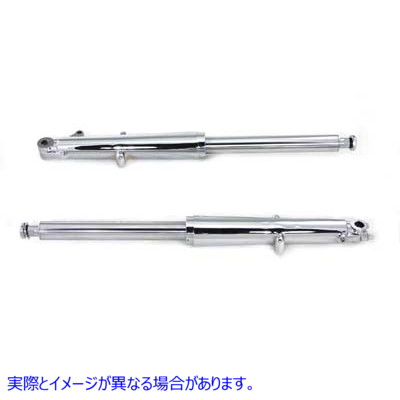 24-0846 41mm フォーク スライダー アセンブリ (クローム スライダー付き) 取寄せ Vツイン 41mm Fork Slider Assembly with Chro