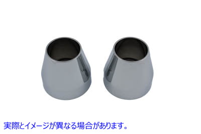 24-0937 フォークダストシールド クロムビレットアロイ Fork Dust Shield Chrome Billet Alloy 取寄せ Vツイン (検索用／