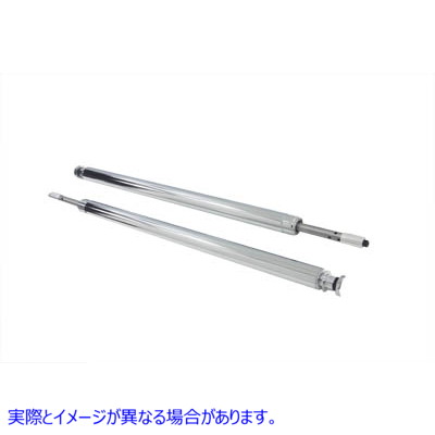 24-0961 ハードクローム フォーク チューブ アセンブリ 2 インチ オーバーストック Hard Chrome Fork Tube Assembly 2 inch Over