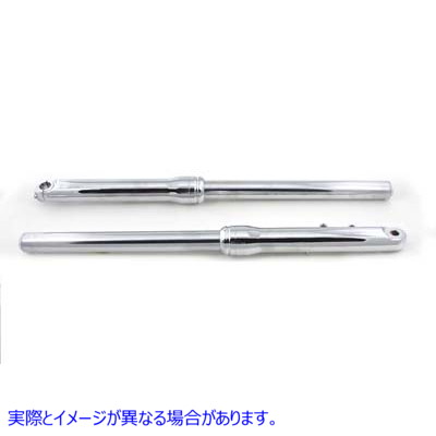 24-0970 49mm フォーク スライダー アセンブリ (クローム スライダー付き) 取寄せ Vツイン 49mm Fork Slider Assembly with Chro