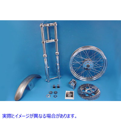 24-0991 39mm Chrome Fork Assembly with 21 Wheel 取寄せ Vツイン (検索用／