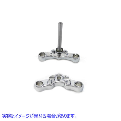 24-1037 クローム トリプル ツリー キット 取寄せ Vツイン Chrome Triple Tree Kit (検索用／