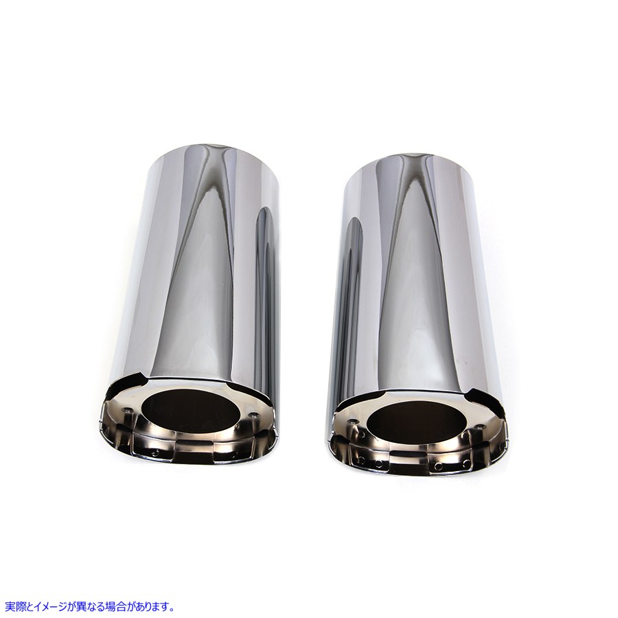 24-1047 クロームフォークスライダーカバーセット Chrome Fork Slider Cover Set 取寄せ Vツイン (検索用／45600022