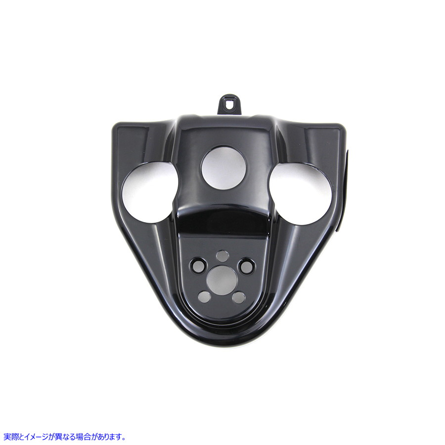 24-1088 ハンドルバーライザーカバー グロスブラック Handlebar Riser Cover Gloss Black 取寄せ Vツイン (検索用／