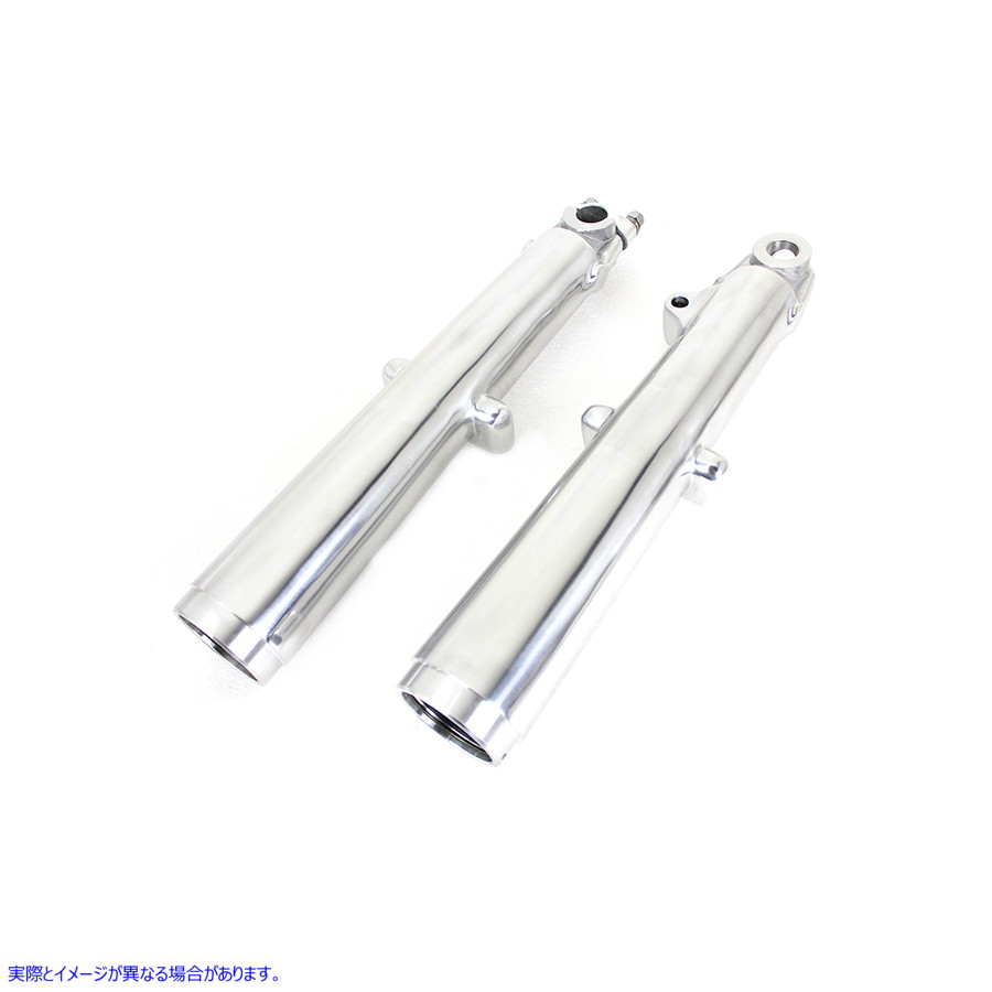 24-1387 41mm グライド フォーク スライダー セット ポリッシュ 取寄せ Vツイン 41mm Glide Fork Slider Set Polished (検索用／