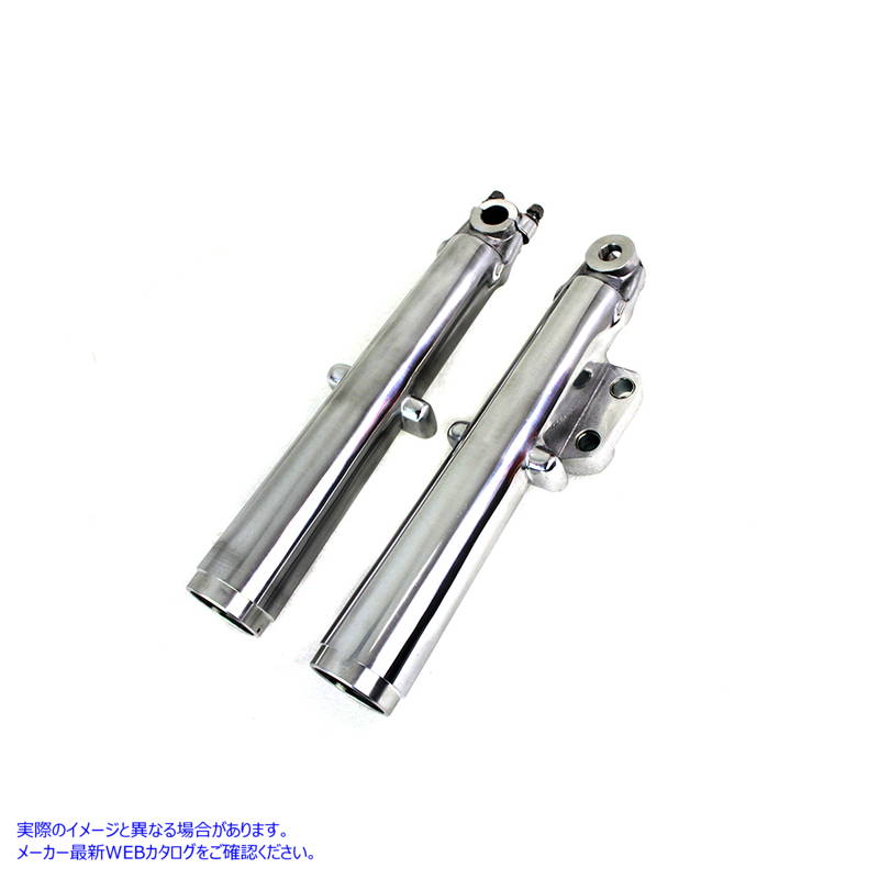 24-1388 41mm グライド フォーク スライダー セット ポリッシュ 取寄せ Vツイン 41mm Glide Fork Slider Set Polished (検索用／