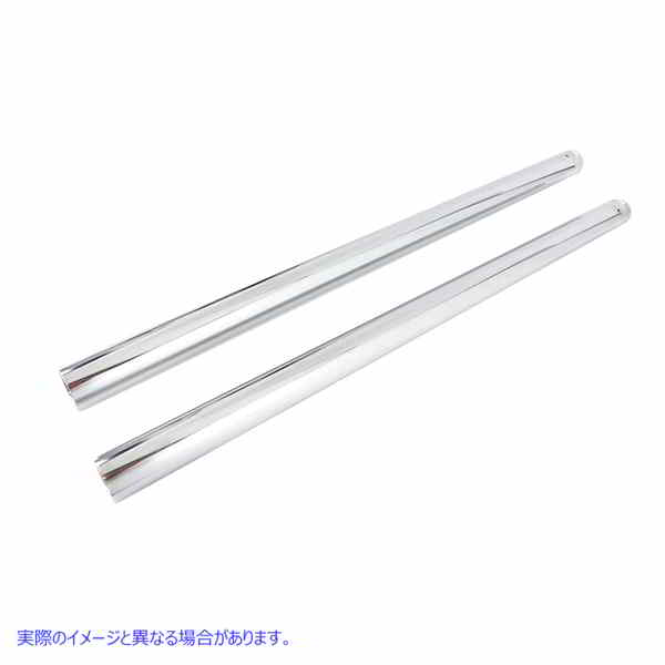 24-1436 ハードクローム 49mm フォークチューブセット +6 オーバーストック 取寄せ Vツイン Hard Chrome 49mm Fork Tube Set +6