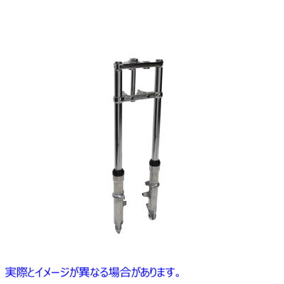 24-1503 ポリッシュスライダー付きフォークアセンブリ 2 インチオーバーストック 取寄せ Vツイン Fork Assembly with Polished S