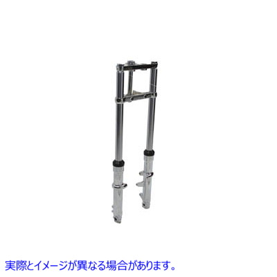 24-1525 クロームスライダー付きフォークアセンブリ 取寄せ Vツイン Fork Assembly with Chrome Sliders (検索用／