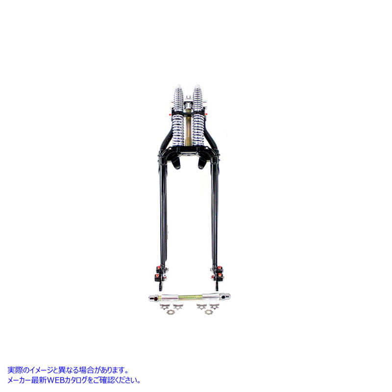 24-1572 22インチ スプリングフォークキット ブラック 取寄せ Vツイン 22 inch Spring Fork Kit Black (検索用／