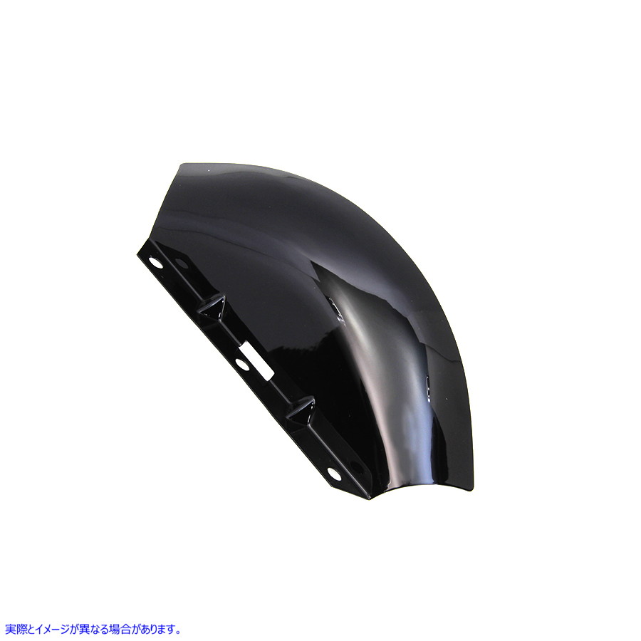 24-1671 ブラックフロントフォークバッフル Black Front Fork Baffle 取寄せ Vツイン (検索用／58520-79TC