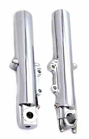 24-2064 ファクトリーサンプル 41mm ロワーフォークスライダーセット クローム Factory Sample 41mm Lower Fork Slider Set Chro