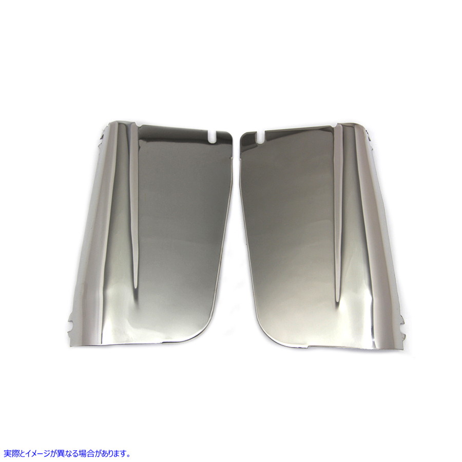 24-7943 リアフォークパネルセット ステンレス 取寄せ Vツイン Rear Fork Panel Set Stainless (検索用／46281-49 46273-49