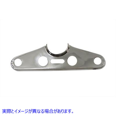 24-9905 トップトリプルツリーカバー ステンレススチール 取寄せ Vツイン Top Triple Tree Cover Stainless Steel (検索用／4574