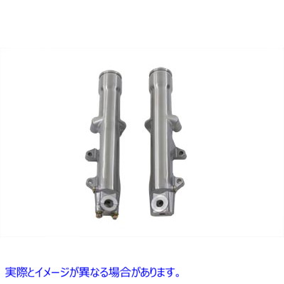 24-9934 下部フォークスライダーセットポリッシュデュアルディスク Lower Fork Slider Set Polished Dual Disc 取寄せ Vツイン (検索用／45871-80 V-Twin