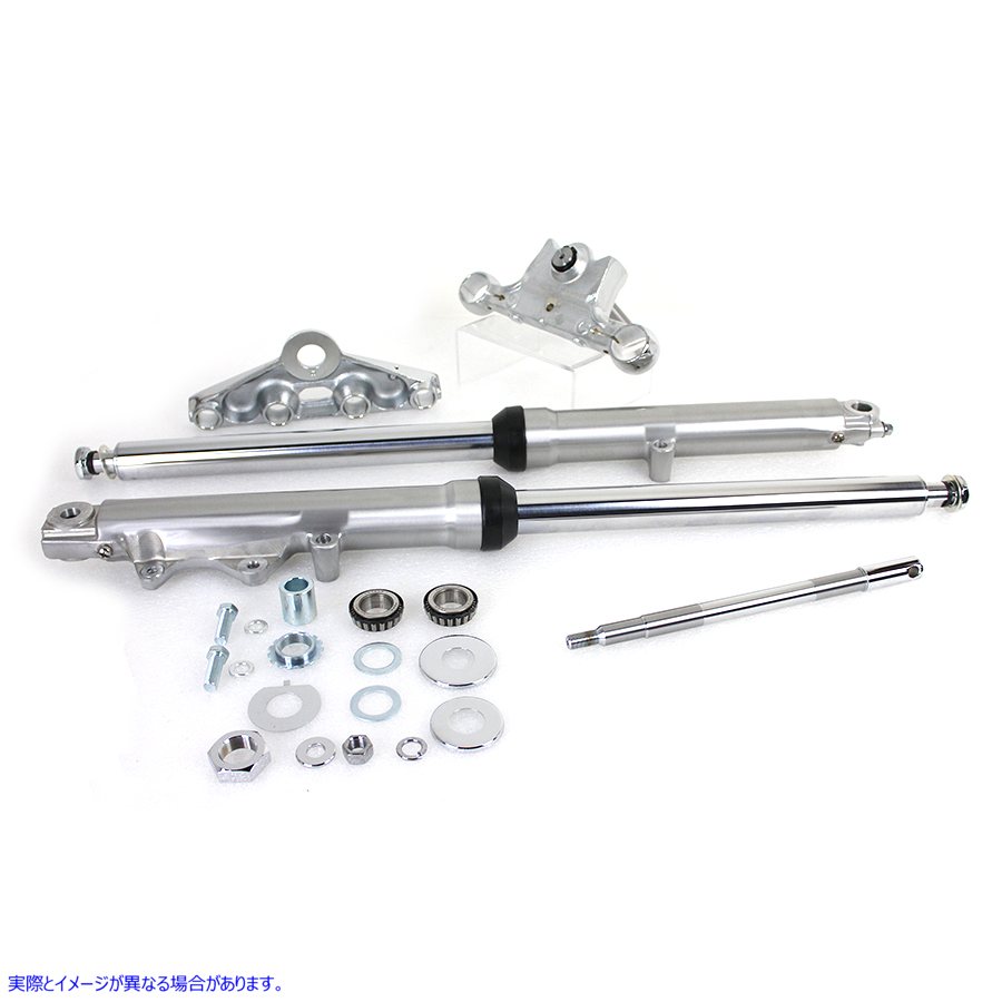 24-9950 41mm フォークアセンブリ (ポリッシュスライダー付き) 取寄せ Vツイン 41mm Fork Assembly with Polished Sliders (検索