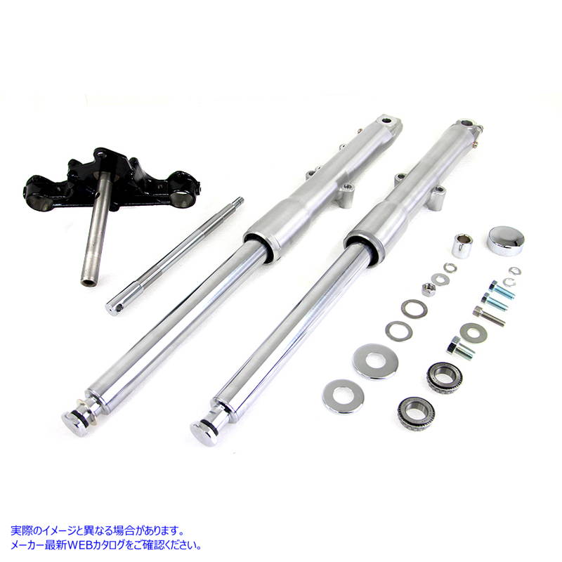 24-9951 41mm フォークアセンブリ (ポリッシュスライダー付き) 取寄せ Vツイン 41mm Fork Assembly with Polished Sliders (検索