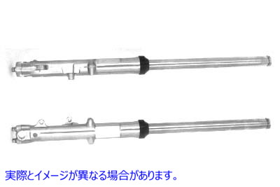 24-9969 35mm フォーク チューブ アセンブリ (クローム スライダー デュアル ディスク付き) 取寄せ Vツイン 35mm Fork Tube Asse