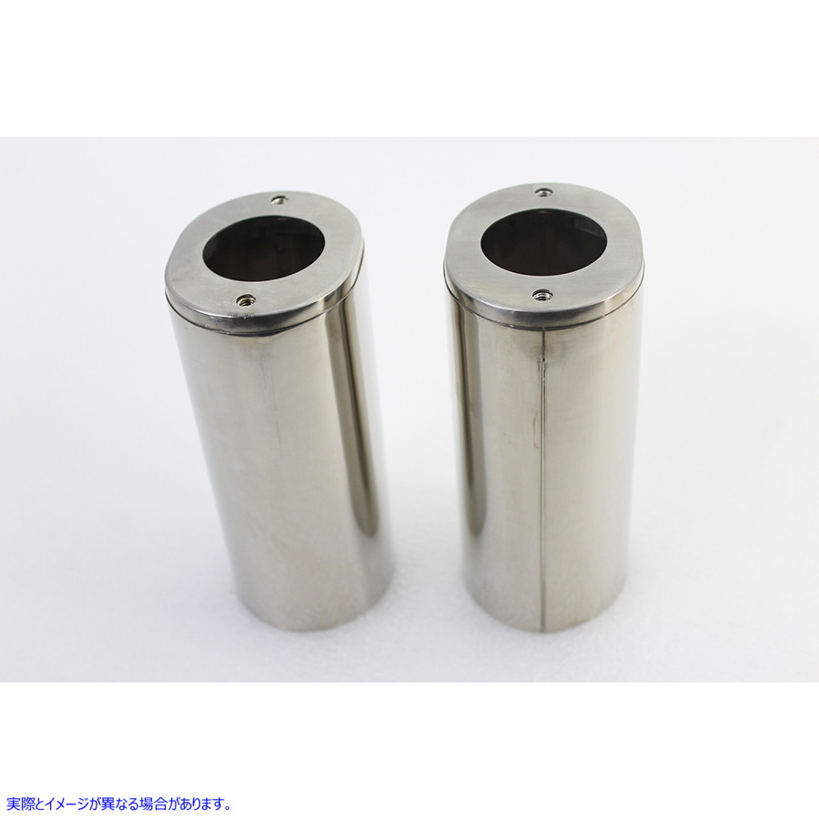 24-9986 フォークスライダーカバー ステンレススチール Fork Slider Cover Stainless Steel 取寄せ Vツイン (検索用／45964-86