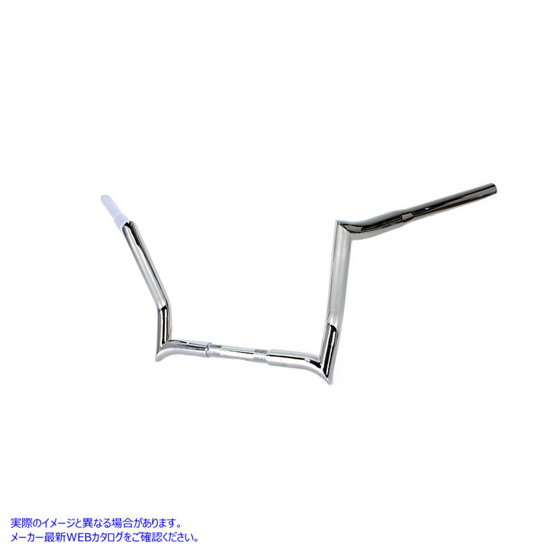 25-0144 12 インチ Z バー ハンドルバー インデントなし クローム 12 inch Z-Bar Handlebar without Indents Chrome 取寄せ Vツ