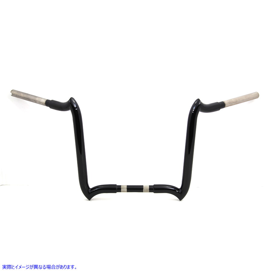 25-0152 14 インチ Z-Bar ハンドルバー インデントなし ブラック 14 inch Z-Bar Handlebar without Indents Black 取寄せ Vツイ