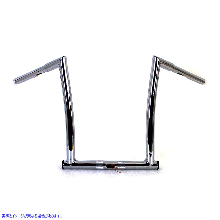 25-0182 インデント付き 16 インチ クロムチゼル Z バー ハンドルバー 16 inch Chrome ChiZeled Z-Bar Handlebar with Indents