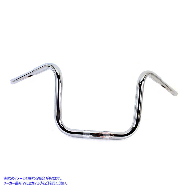 25-0187 12 インチ ファット エイプ ハンドルバー インデント クローム 12 inch Fat Ape Handlebar with Indents Chrome 取寄せ