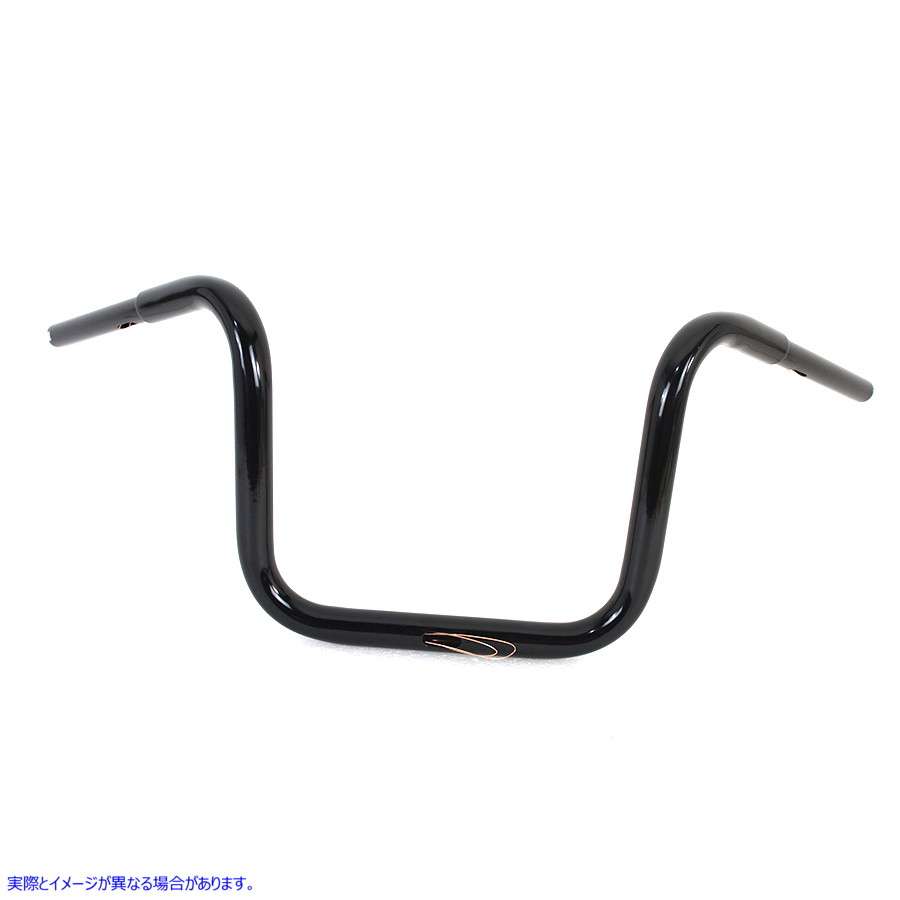 25-0192 14 インチ ファット エイプ ハンドルバー インデント ブラック 14 inch Fat Ape Handlebar with Indents Black 取寄せ V