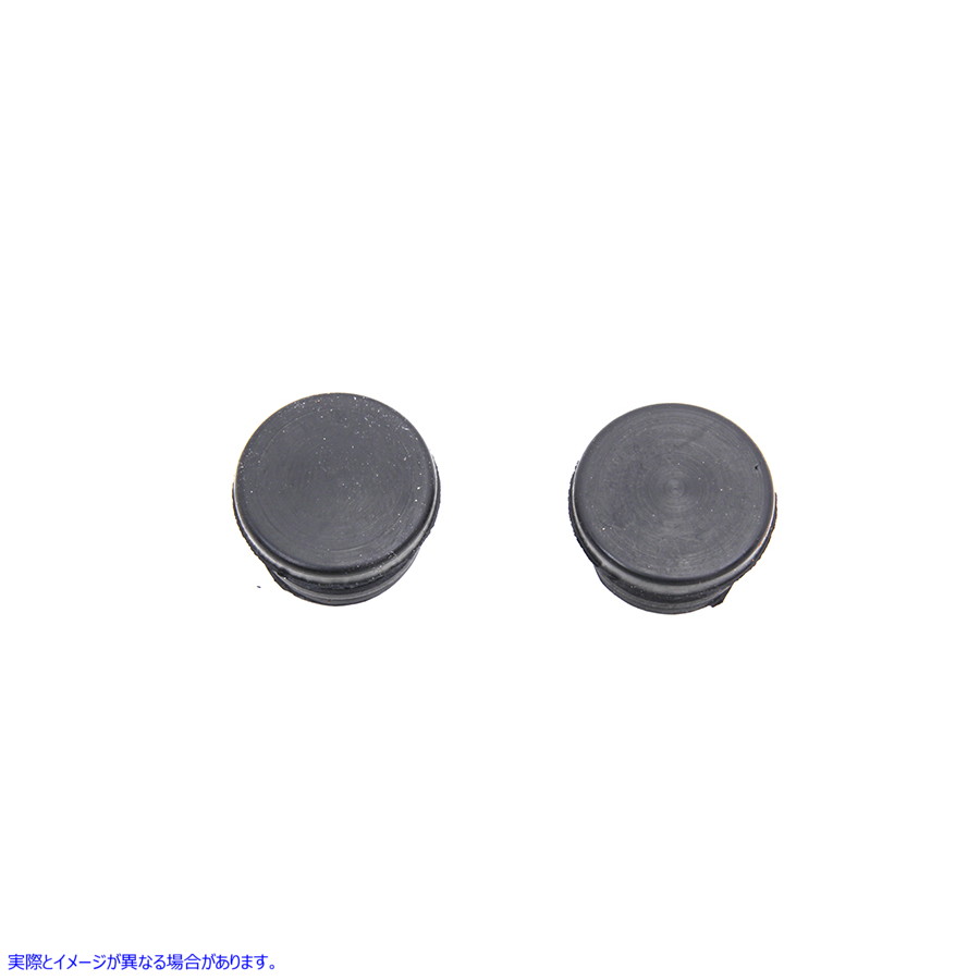 25-0204 チゼルハンドルバープラグ ブラックプラスチック ChiZeled Handlebar Plugs Black Plastic 取寄せ Vツイン (検索用／