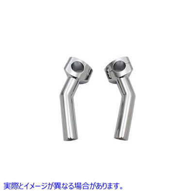 25-0215 1 インチ プルバック ライザー セット クローム 1 inch Pullback Riser Set Chrome 取寄せ Vツイン (検索用／