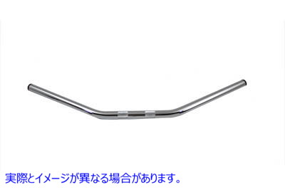 25-0412 インデント付きフラット 1 インチ ドラッグ ハンドルバー クローム Flat 1 inch Drag Handlebar with Indents Chrome 取