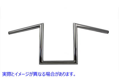 25-0421 9-1/2 インチ Z ハンドルバー (インデントなし) 取寄せ Vツイン 9-1/2 inch Z Handlebar without Indents (検索用／